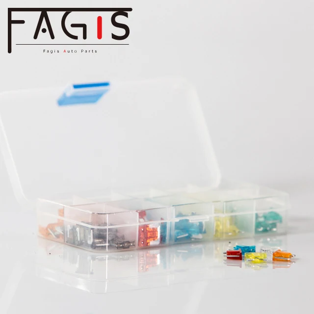  Мини-предохранитель Fagis 120 шт. ассортимент 5 7 10 15 20 25 30 35 ампер сменные предохранители для автомобилей лодок грузовиков