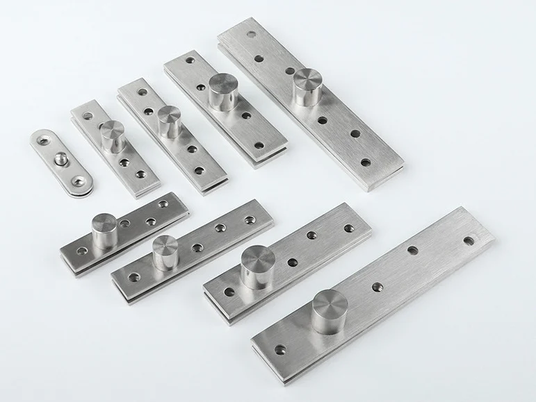 360 Degree Rotating Wooden Door Pivot Hinge Concealed Stainless Steel Up Down Shaft Door Hinge