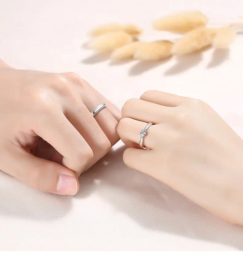 High Quality Custom Couple Rings Latest Wedding Jewelry Couple Rings Fashion Stainless Steel Jewelry Couple Rings