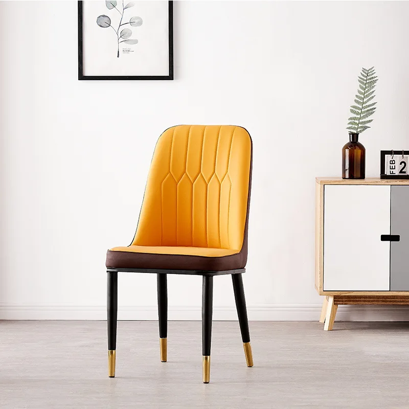 
Nordic restaurant velvet dining chair modern minimalist living room dining chair 