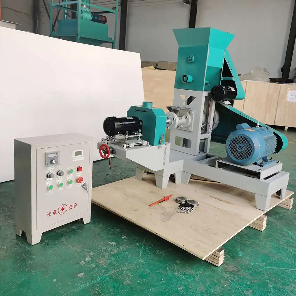 Animal Feed Extruder Production Line Full Abalone Dry Feed Production Line