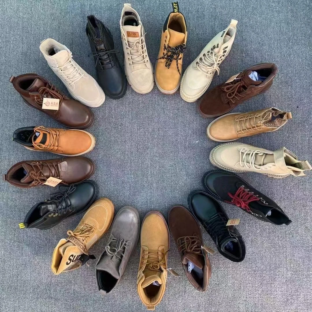 Оптовая продажа новейших ботинок, недорогая обувь смешанного стиля, б/у обувь оптом