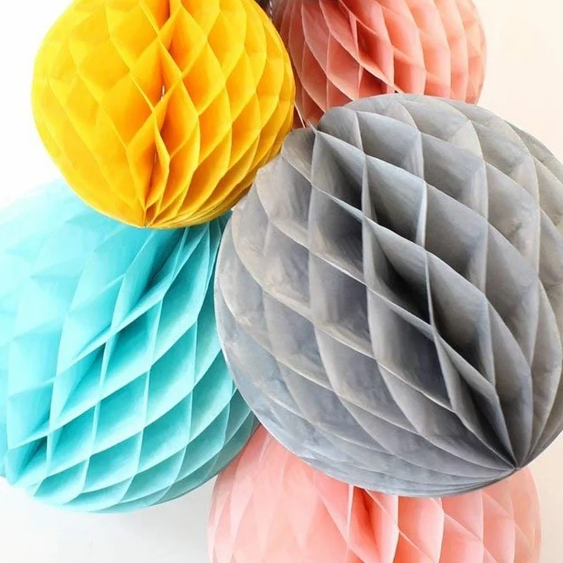 2021 Qpak Fruit Honeycomb Balls For Sale  Paper Decoration
