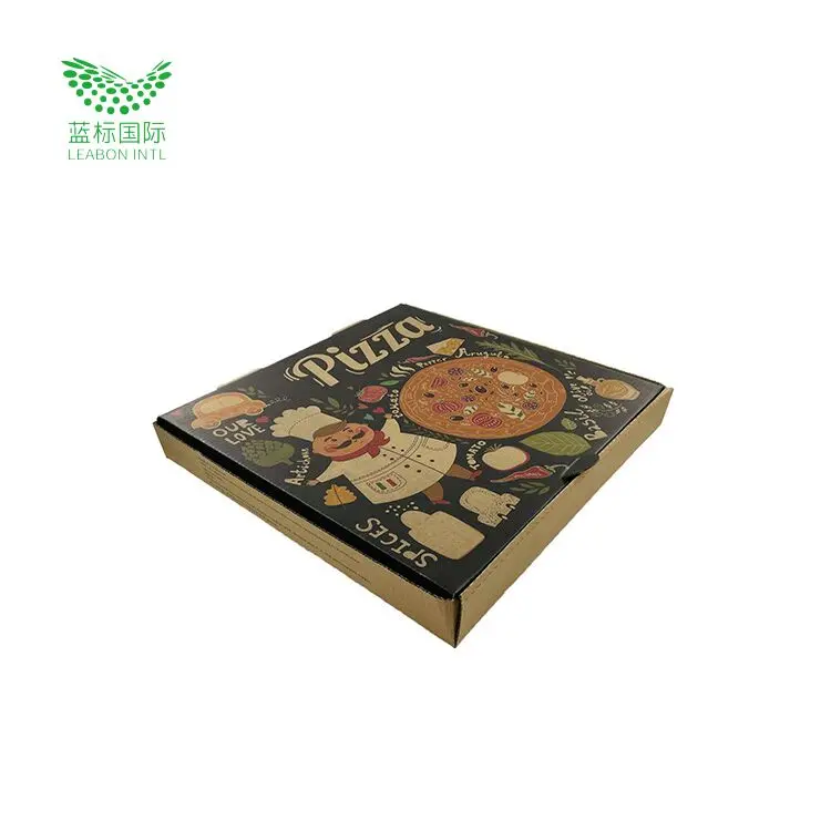 Wholesale Cheap Custom Printed Personalised All Size 9 10 11 12 14 18 Inch Corrugated Kraft Paper Pizza Boxes