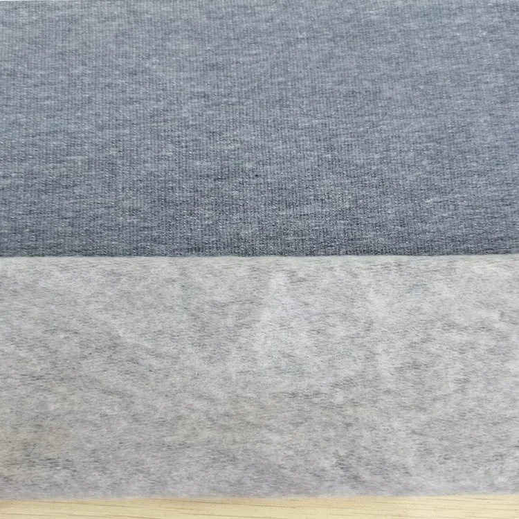 R/T/C/SP Factory supplier knitted soft plain terry cotton elastane hoodie polyester brush fabric