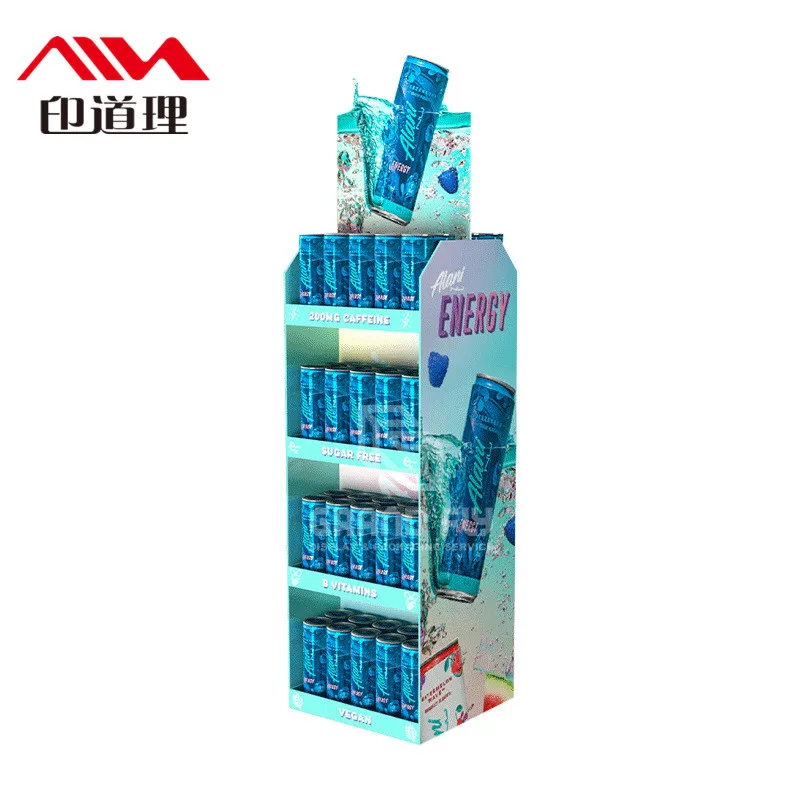 Custom Floor Cardboard Display Display Stand For Electronic Products Counter Display Box