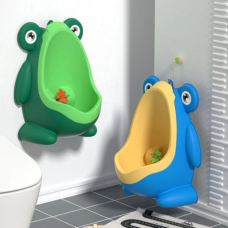 Wholesale Portable Cute Frog Baby Potty Training Urinal Wall-mountable Potty Urinals for Boy Kids