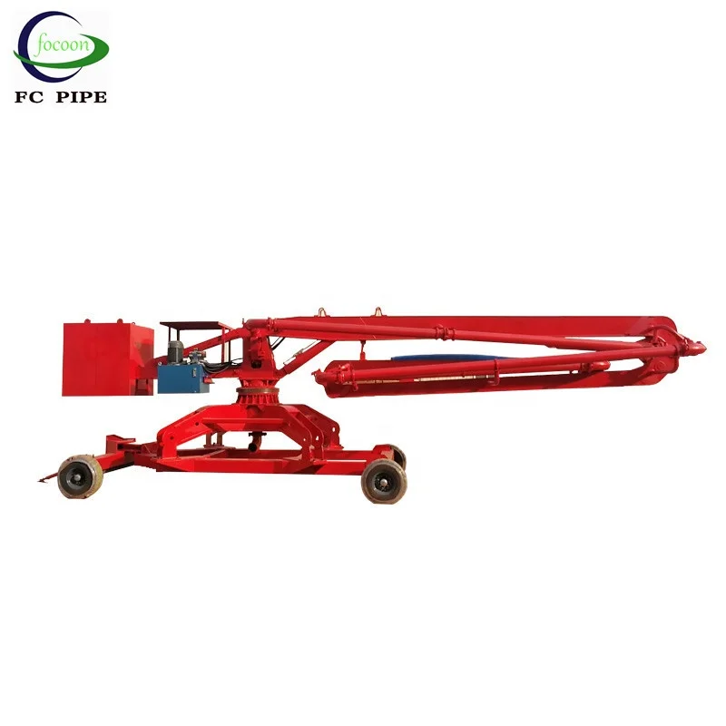 hydraulic concrete distributor boom spider placing boom