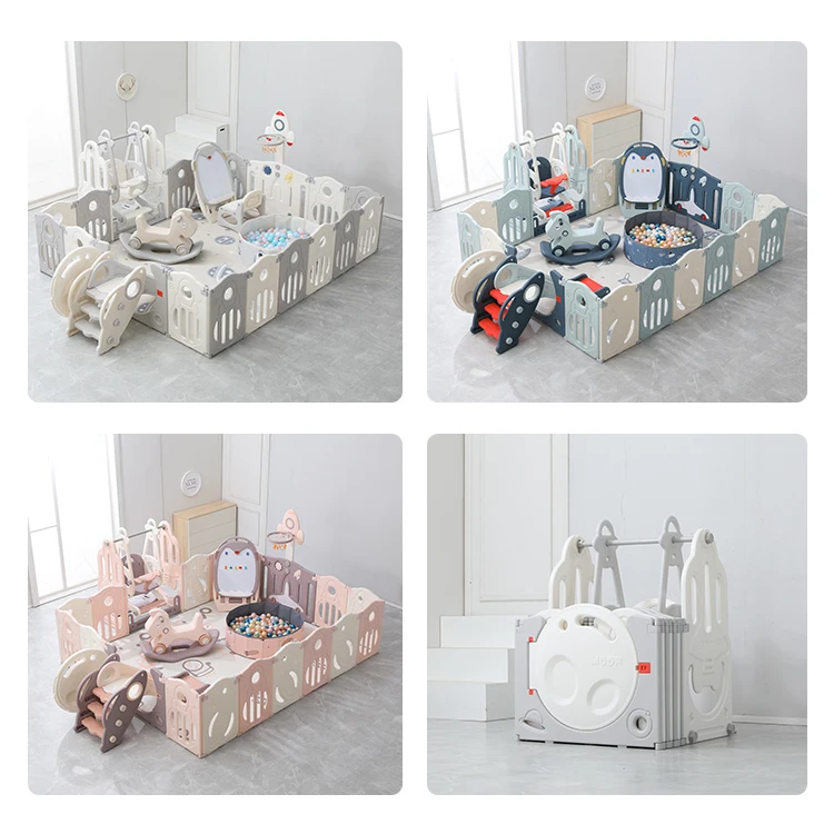 kids play pen baby activity center safety fence playpen with gate modern baby playpen colorful