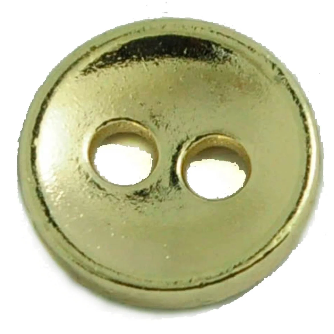 custom made Solid bronze tone 2 holes sewing metal buttons