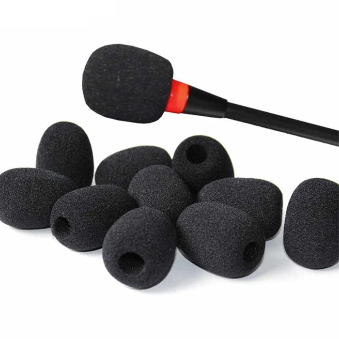 30x22x8mm foam headset replacement microphone sponge covers telephone headset microphone windshield accessories