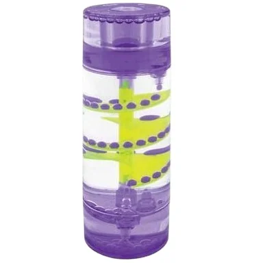 Liquid Motion Spiral Timer Relaxing Bubble Motion Autism ADHD Fidget Calming Sensory Visual Relaxation Desk Toy for Sensory Play