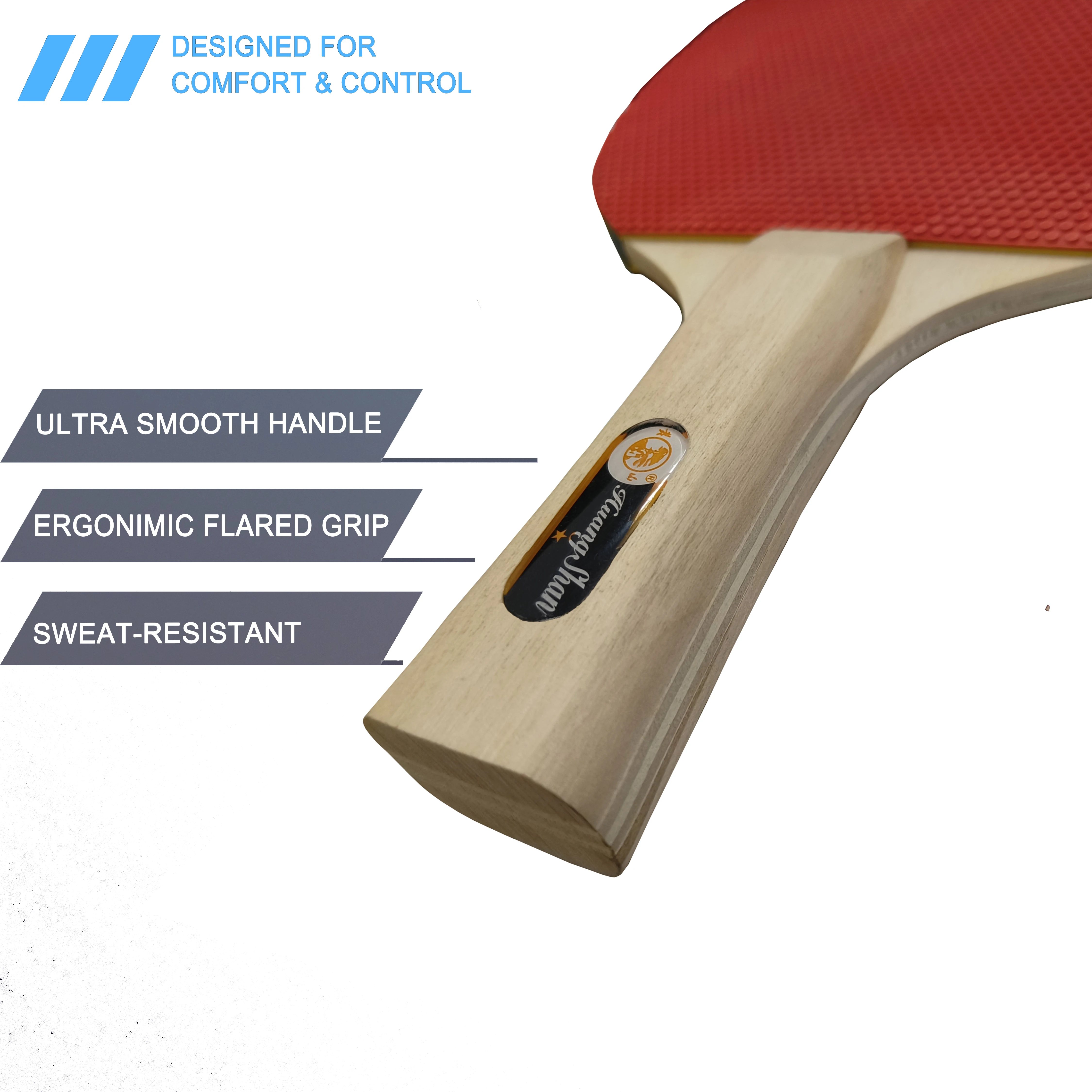 Hot sales cheap factory provide directly professional table tennis rackets/pingpong paddles 1 star