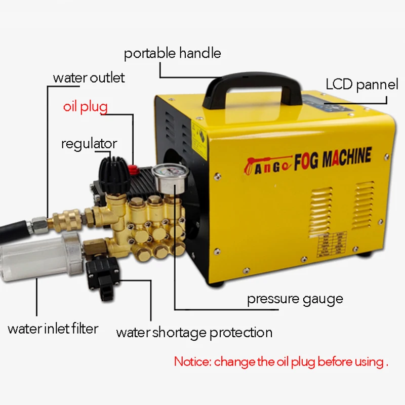 4L high pressure misting fogging cooling system fog machine,misting machine