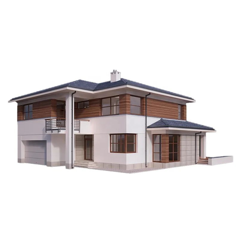 Prefabricated House Prefab Homes with Steel Structure Q345 H Section Steel AAC Panel or Sandwich Panel Modern Hotel Customized