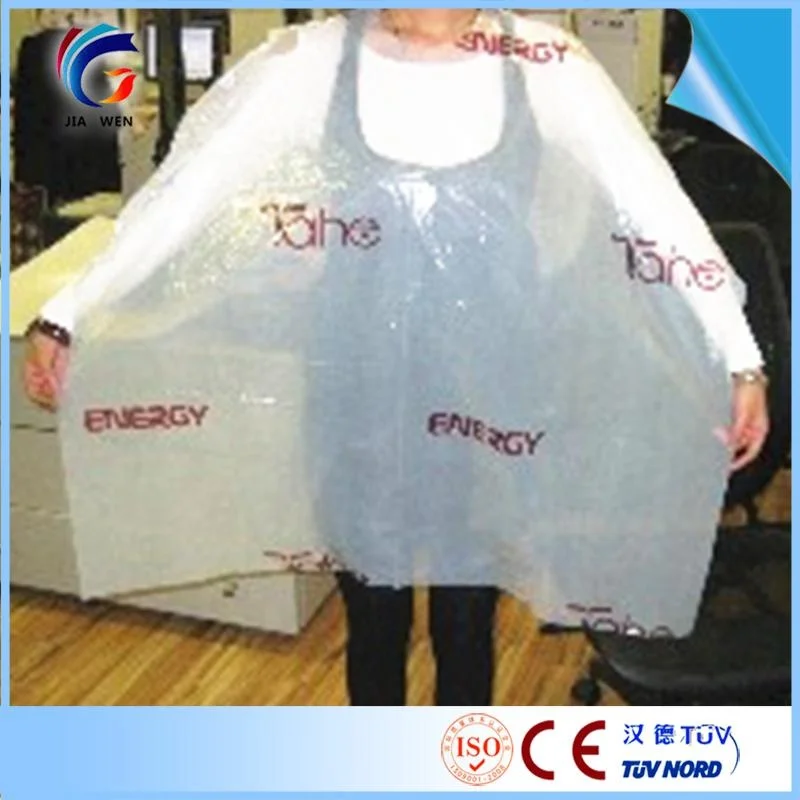 Generic Size for Everyone Fashion style Disposable SPA and Barber Shop use PE/HDPE/LDPE/CPE Hairdressing Cape for Beauty Salon