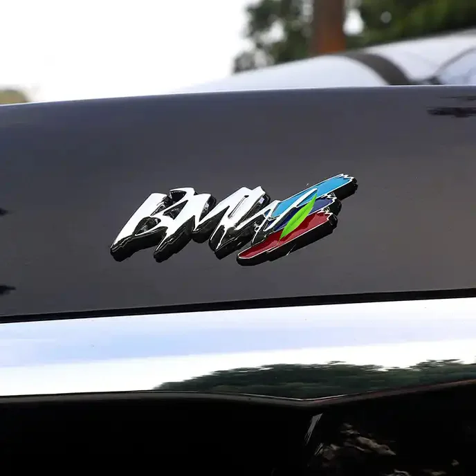 Auto Parts And Accessories 3d Aluminium Badge Emblem Metal Full Car Body Sticker For BMW e30 e34 e87 g30 g20 m4 f11 f16 f36 f10