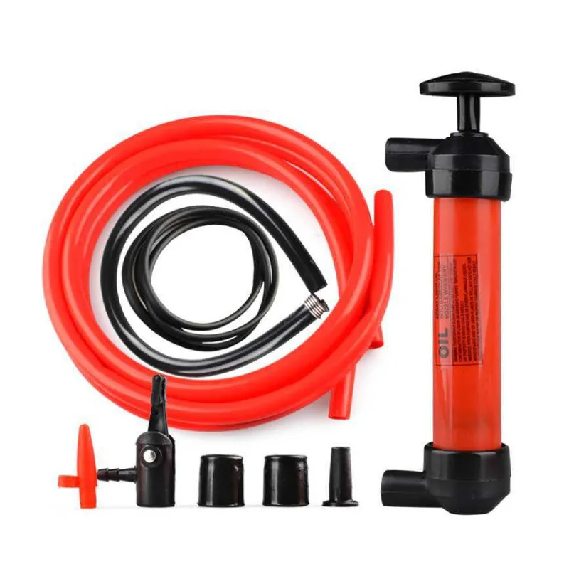 Portable Oil Pump Hand Multi-Use Siphon Tube Car Hose Liquid Gas Transfer Sucker Suction Inflatable Pump