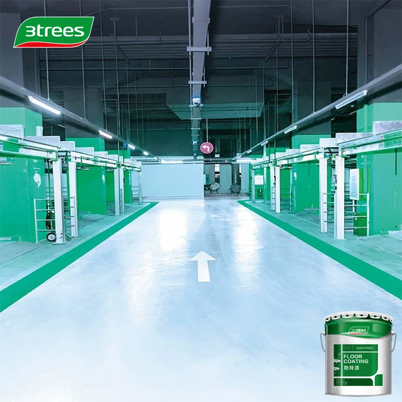 3trees Color Adjustable Long Lasting Epoxy Floor Coating Solvent-free Epoxy Self Leveling Paint Hardener