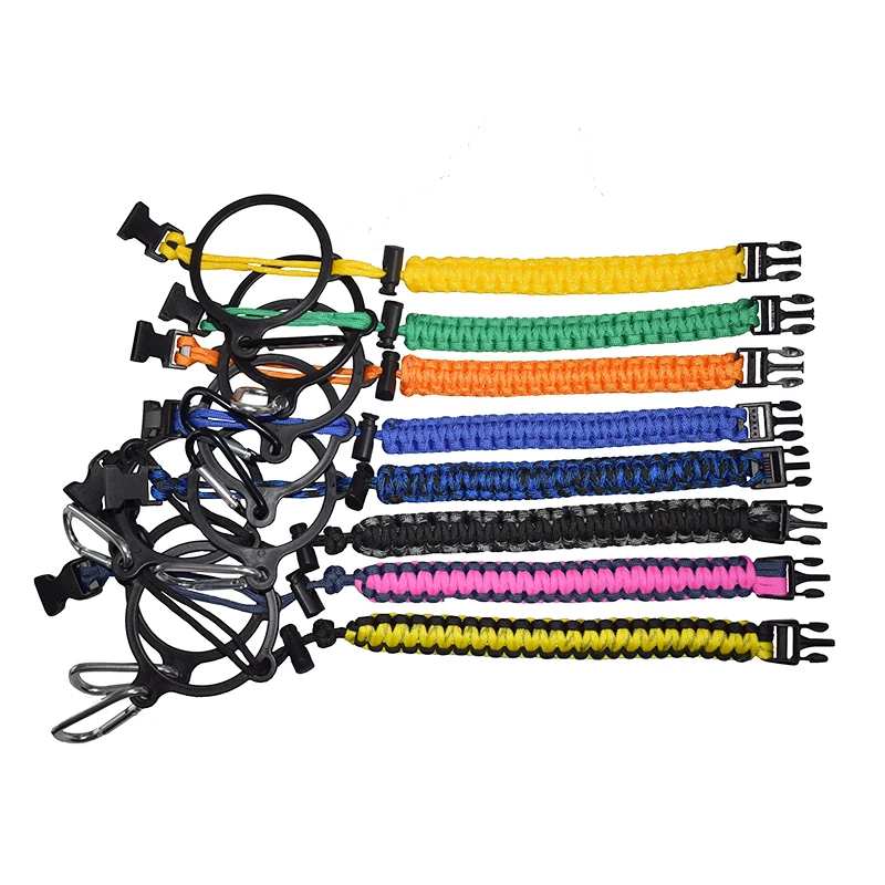 Wholesale Handmade Paracord Handle Strap For Outdoor Sport Hiking Water Bottle Carrying Strap