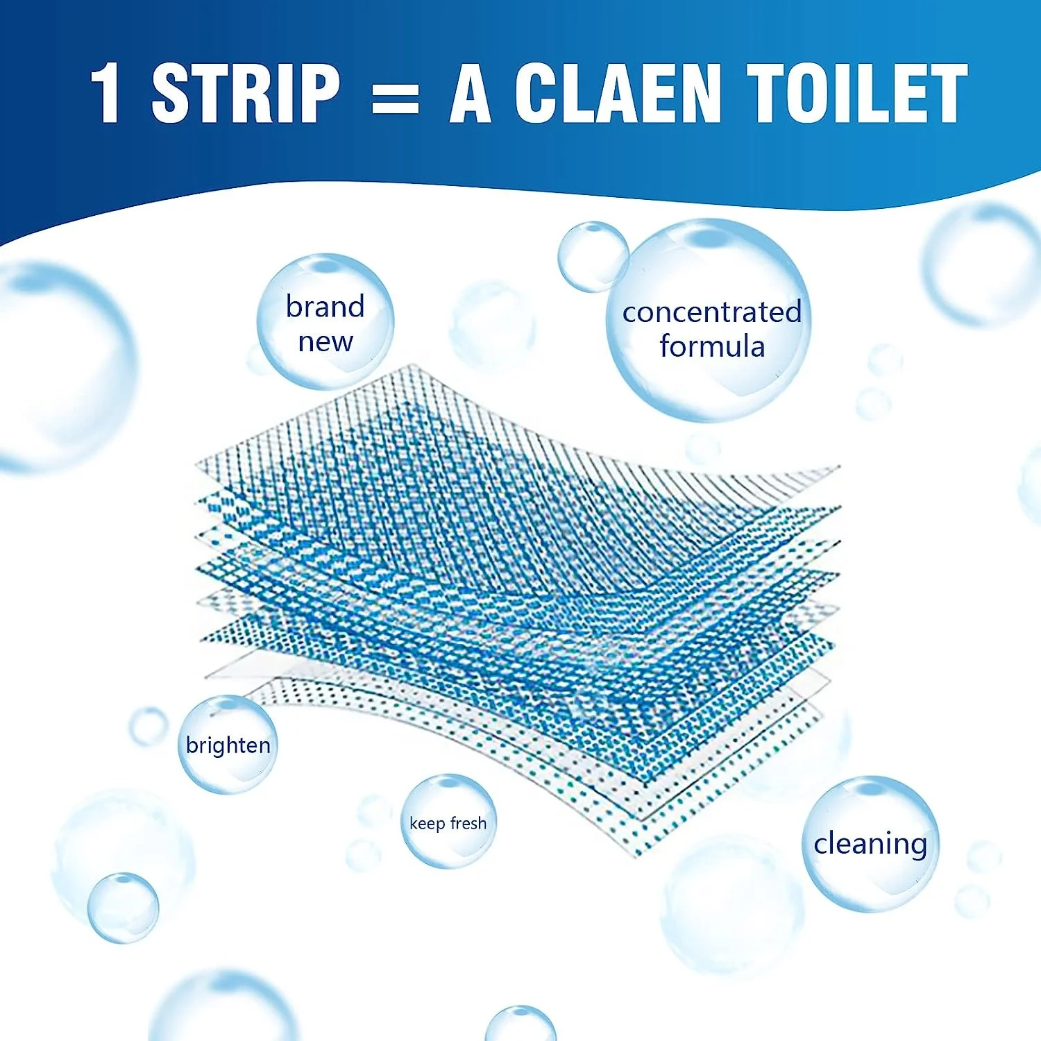 Eco-Friendly Non-Toxic Plastic-Free Packaging Natural Septic Safe Toilet Bowl Cleaner Strips