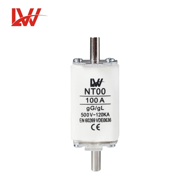 NTOO  32A 40A 50A 63A 80A 100A 160A  500V  Low voltage ceramic fuse