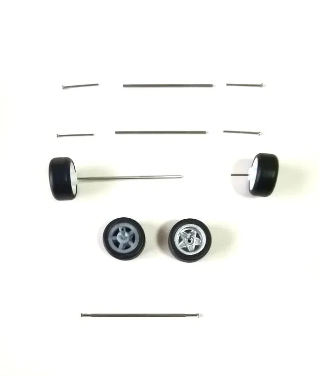 18/20/22/25/28/30mm Car Axle for 1/64 Alloy Car 0.8mm Hollow Shaft w Pins for 1:64 HW/Matchbox/Tomeca Model Cars