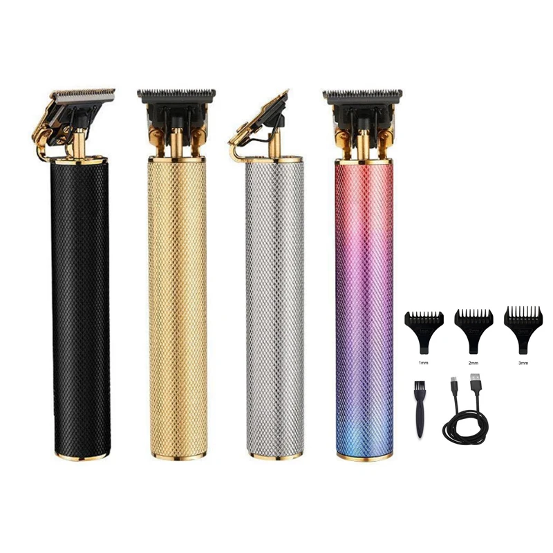 Профессиональная Беспроводная электрическая мини-машинка для стрижки волос с Т-образным лезвием