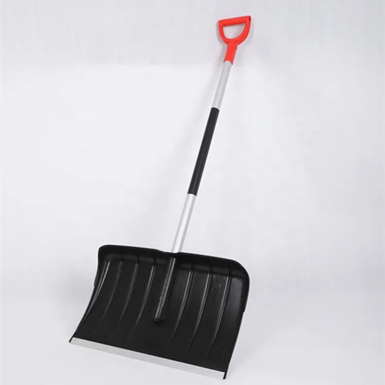 strong steel/aluminum handle snow shovel pusher