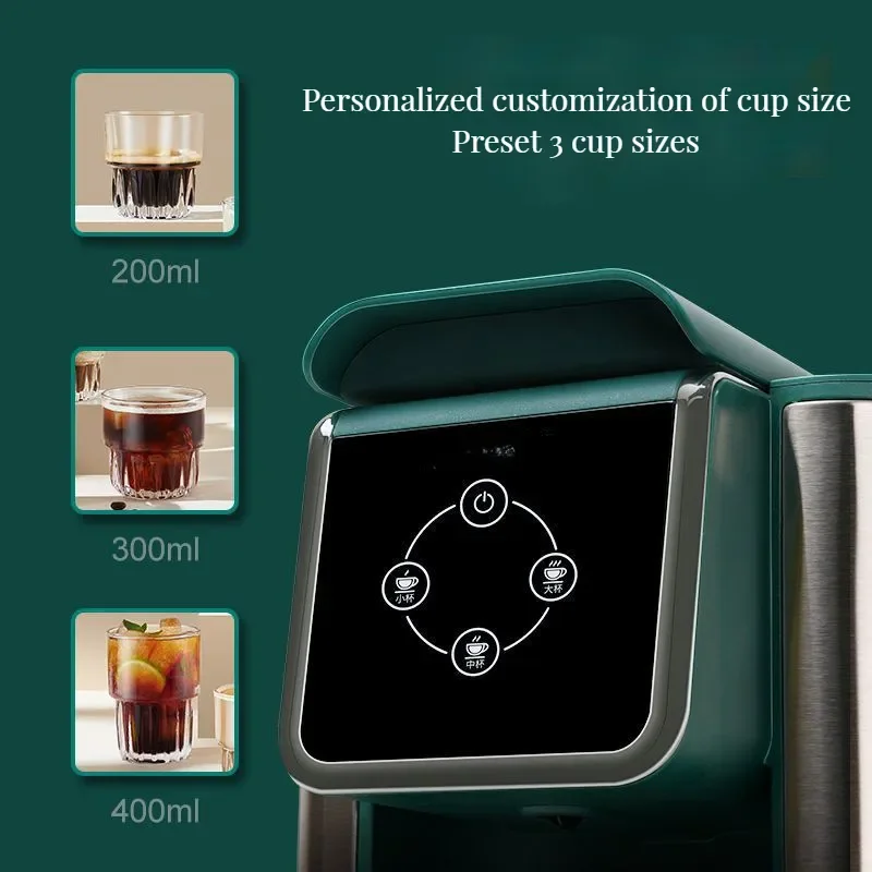 Automatic Capsule Coffee Machine Easy Clean Operation Customizable Cup Setting Smart Sensor Technology Durable Copper