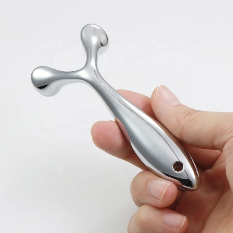 Customizable Gua Sha Face Tool Zinc Alloy Metal Nose Lifting Shaper Massager