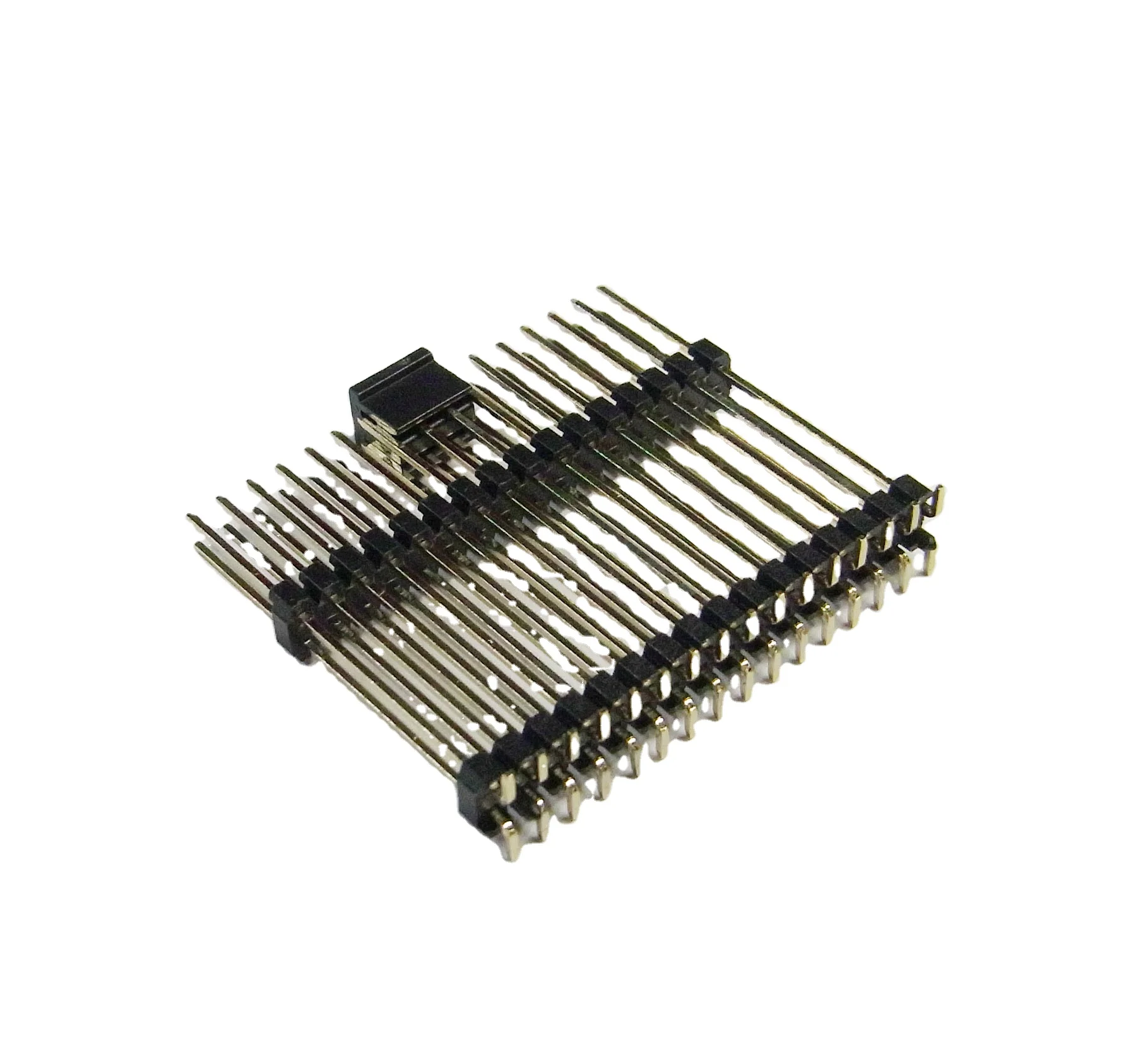 Hot sale high insulator profile 2.0 mm pitch OEM double layer male pin header connector (1600264007237)