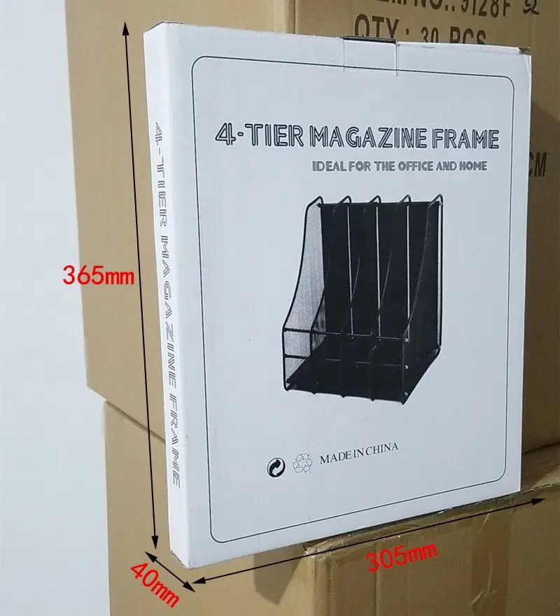 Magazine Rack File Racks/file Holder Metal Mesh Document Rack 3 Column Letter Magazine Newspaper Tray