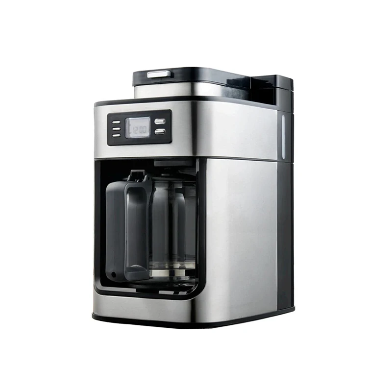 Proper Price Single Service Brew System Aluminum+abs Automatic Office Coffee Machine With Grinder Built In