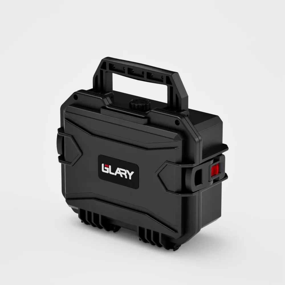 GLARY portable hard shell camera carrying case bag rugged travel camera box case with dividers plastic digital camera case bag