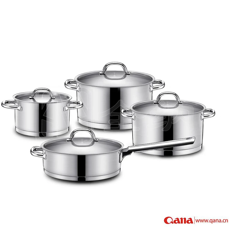 Kitchen cooking pot  Stainless Steel Pots Pans Emeril Chef Cooking Dining Silver