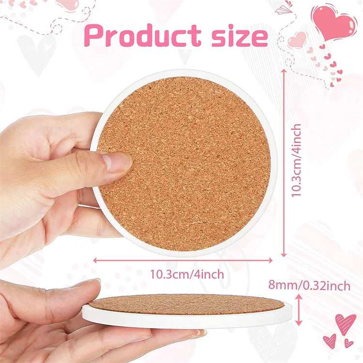 Оптовая продажа сублимационная керамическая подставка для кофейных напитков