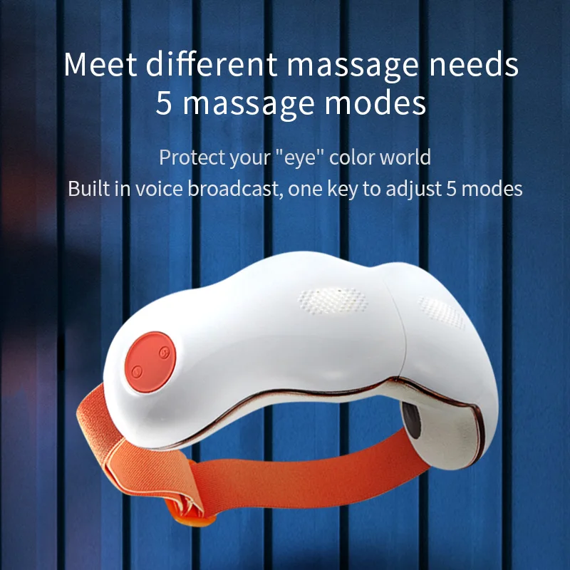 New Portable Bluetooths Music Rechargeable Visual Ems Air Compressed Heat Vibration Wireless Eye Massager Cover Home