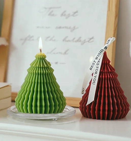 Ручная работа, оптовая продажа, роскошная художественная свеча, аромат, рождественская елка, ароматическая свеча из соевого воска