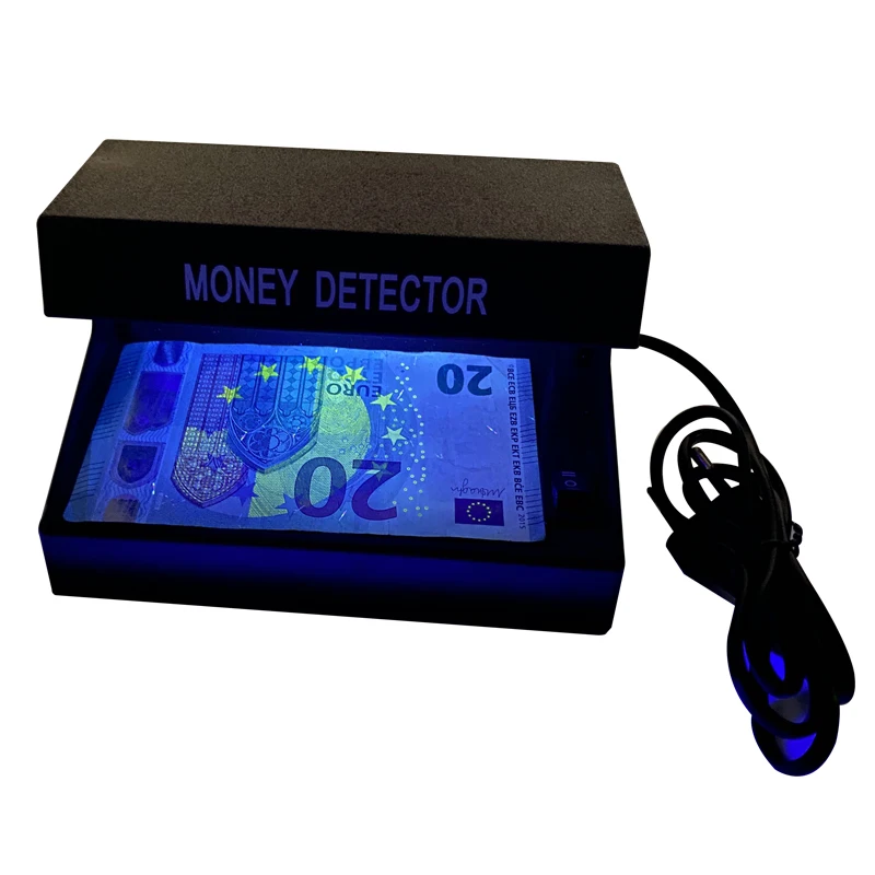 With Battery Tube AD-018 4W UV Light Fake Money Detector Cheap Counterfeit Notes Checker Banknotes Inspector Detecting