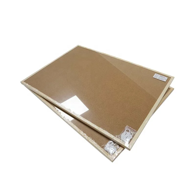 
Wholesale high quality wooden frame cork bulletin board soft cork pin notice board 