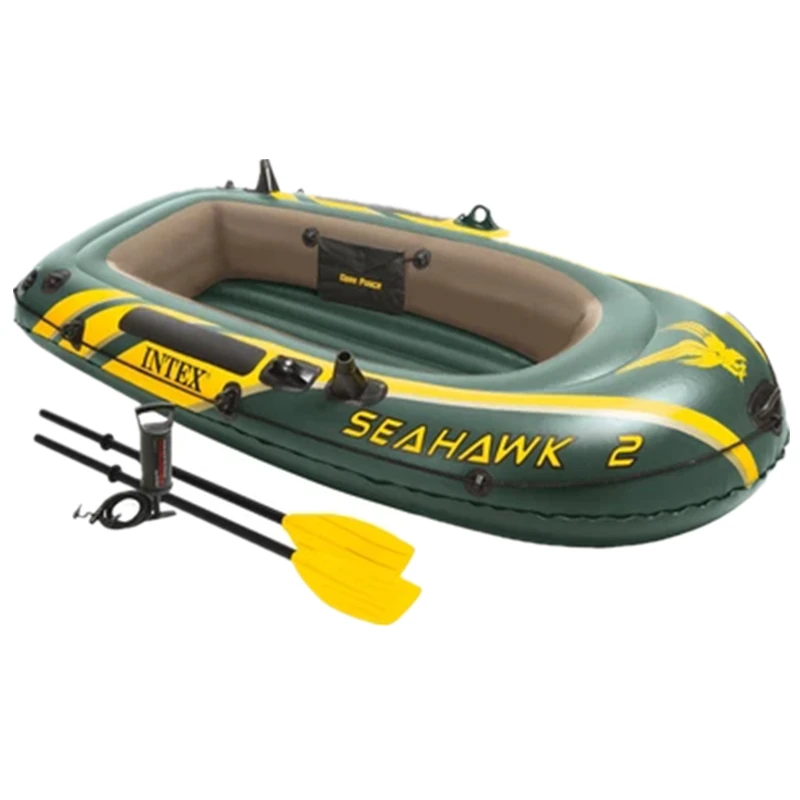 INTEX-68347 SEAHAWK 2 BOAT SET 2 People Inflatable Air Fishing Boat On Sale