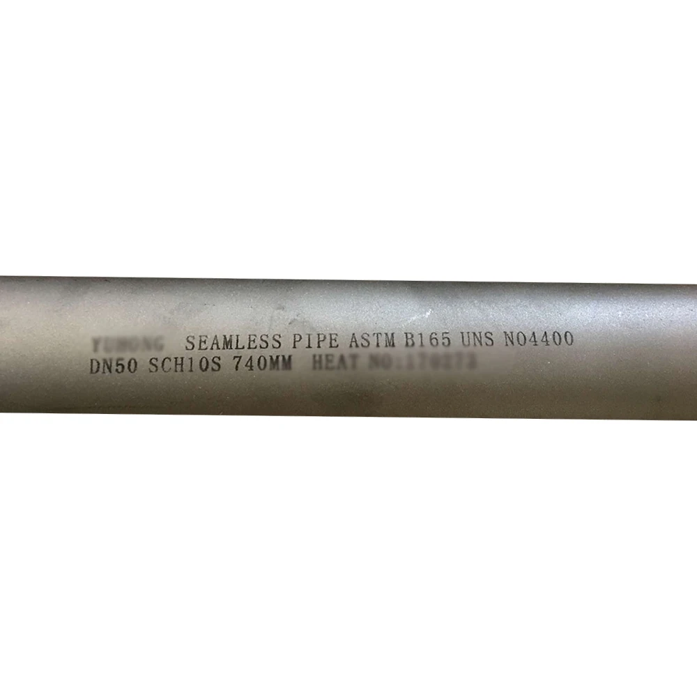 Бесшовные трубы ASTM B165 UNS4400 Сварные трубы из нержавеющей стали Промышленное строительство Специальные трубопроводы