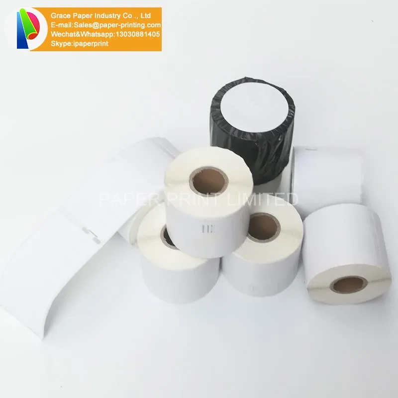 Direct thermal label 54*101mm Dymo 99014 Compatible yellow Label also supply Blue, green, orange, pink, red, color