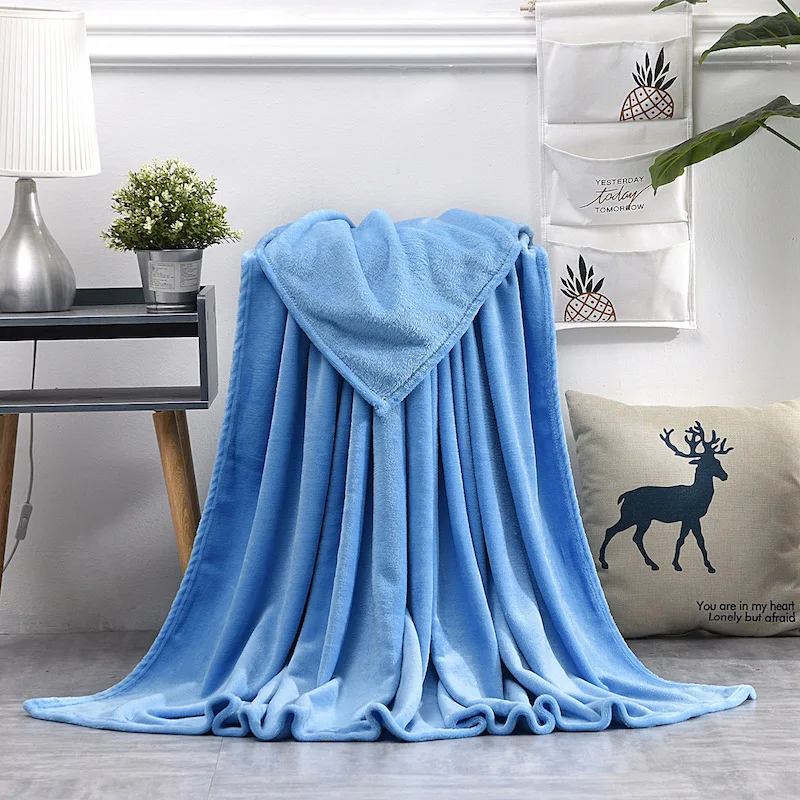 Wholesale cheap fleece blankets in bulk custom blankets and throws  sublimation baby fleece knitted baby blanket