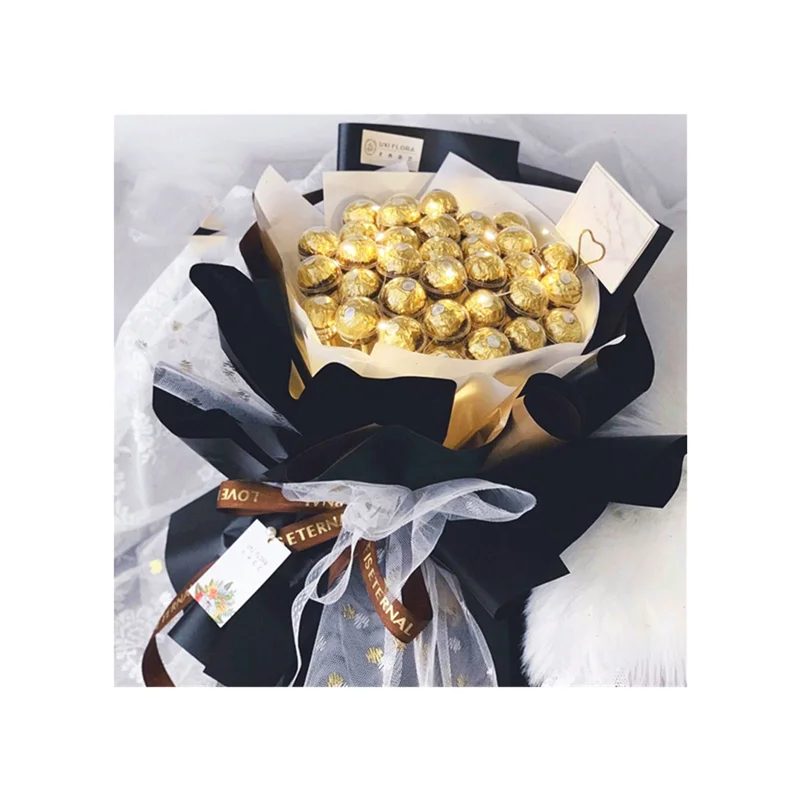 Fresh Flower Diy Ball Bouquet Material Package Plastic Hollow Transparent Chocolate Cup Holder