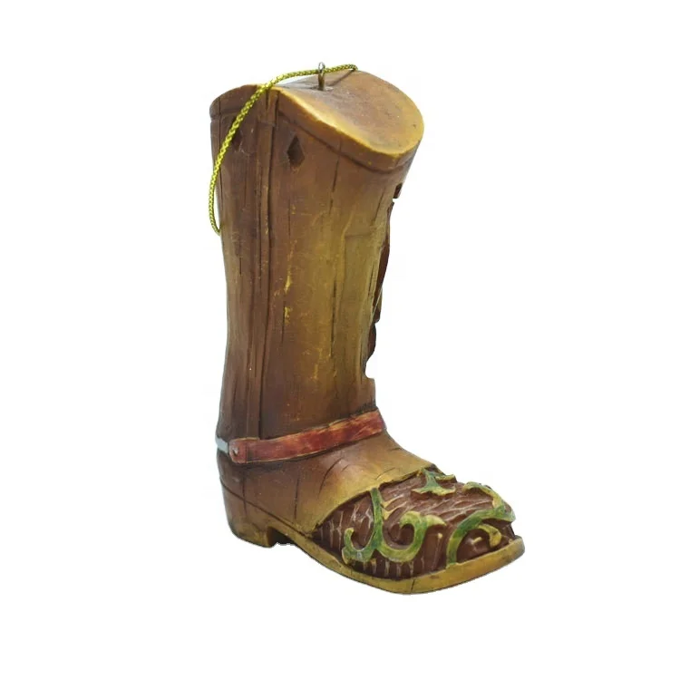 OEM keychain Pendant Santa Boots Western cowboy Boots Christmas Hanging Ornament