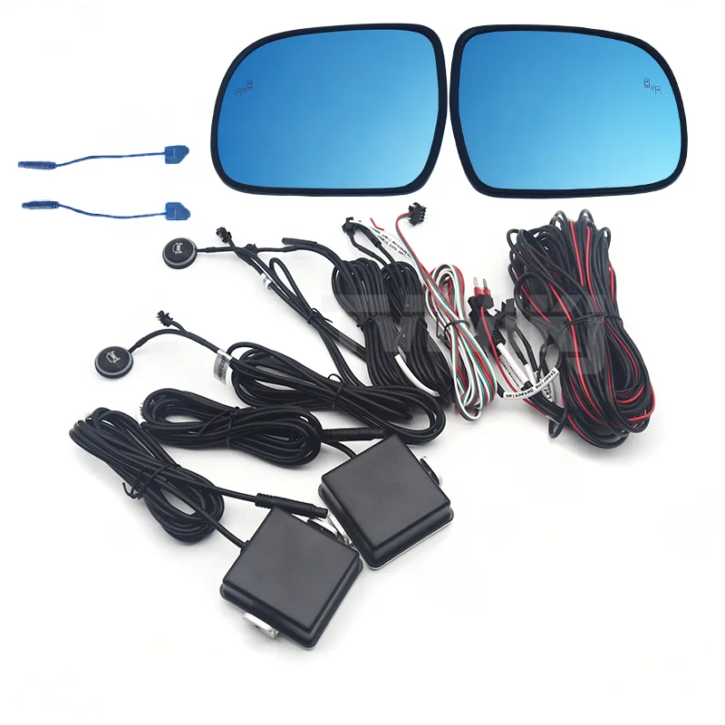 Side rearview mirror blue glass lens with blind spot system For LEXUS RX300 RX330 RX350 RX400H 2003-2008 HILUX VIGO anti glare