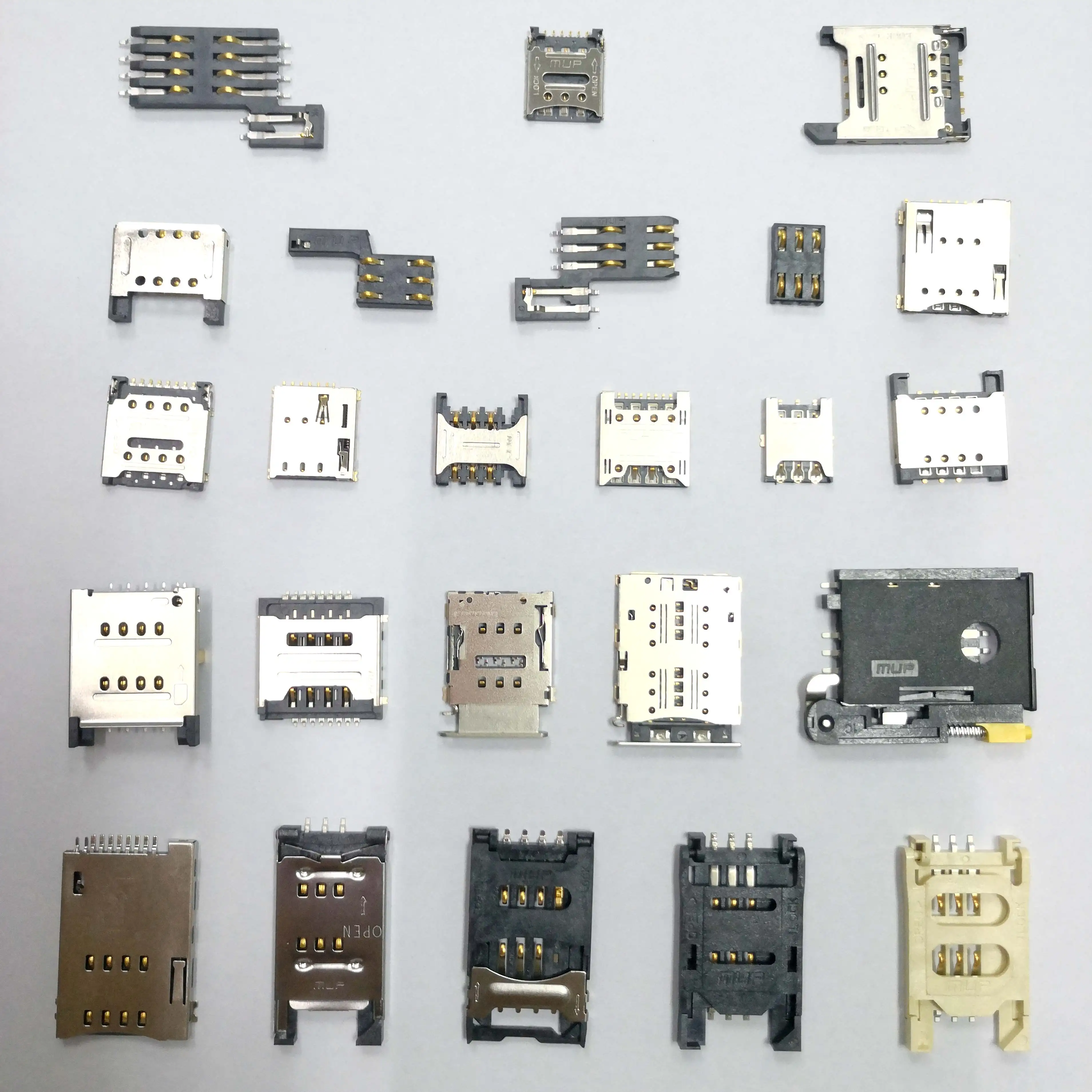 MUP SMT TYPE 8P Push-Pull Type Micro SIM card socket connector flip type for GSM/GPRS