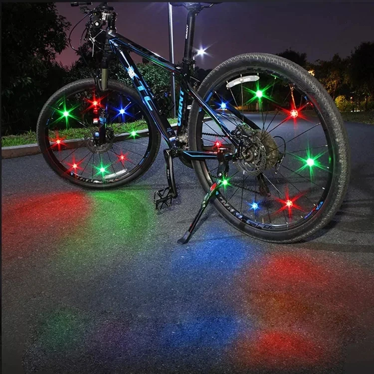 DIY Cycling Colorful LED Spoke Lamp Kids Children Bicycle Wire Tire Tyre Mountain Bike Wheel Light